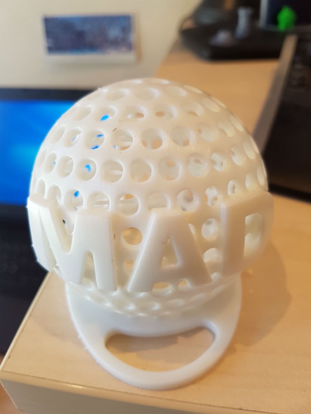 3D printed sample (stereolithography)